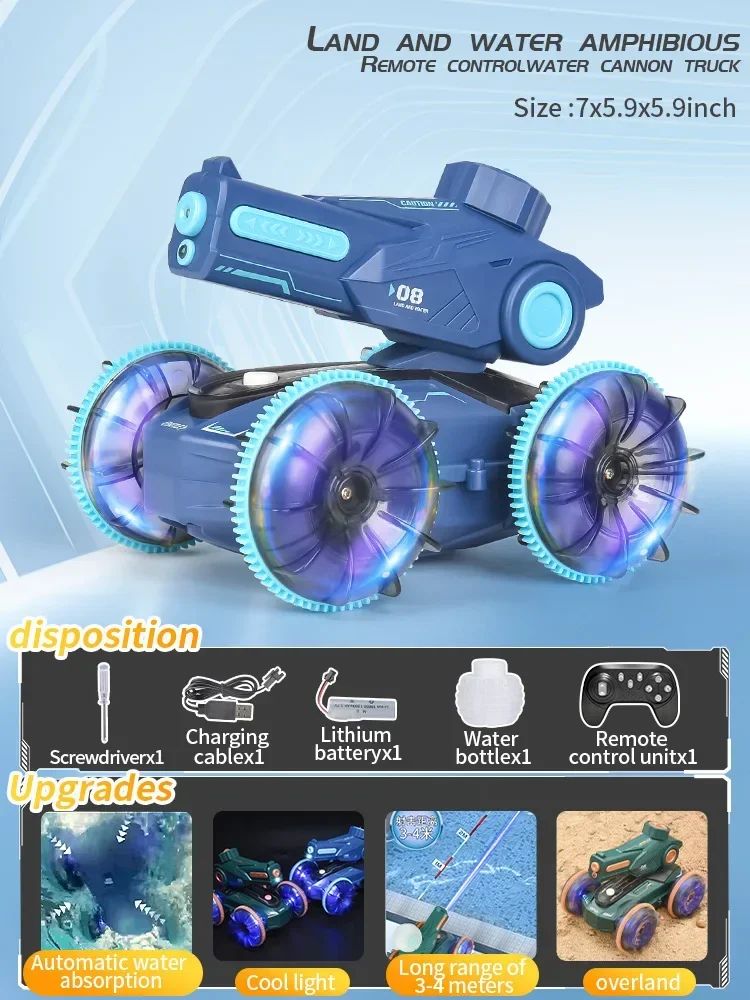 Aqua Racer™ – Double So Tough (Double si difficile) – Voiture de course amphibie RC