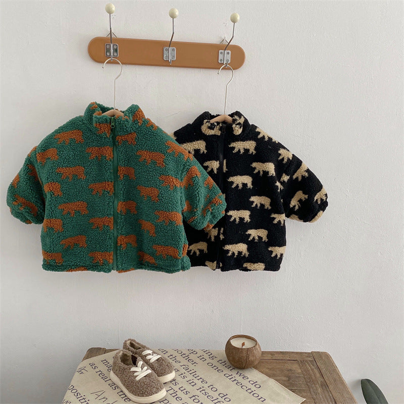 Mini Fashion  – Extra doux et chaud – Gilet polaire oursons