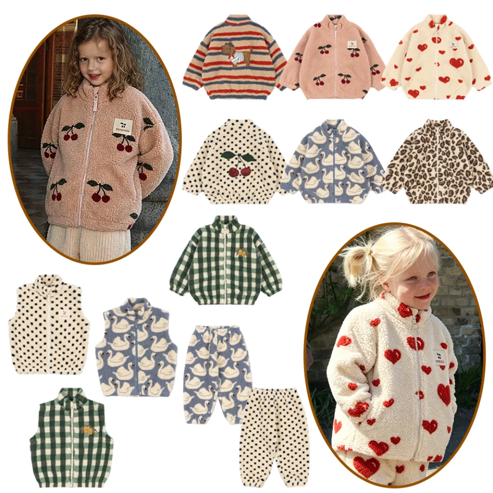 WarmHug – Confortable et tendance – Veste polaire pour enfant aux imprimés ludiques