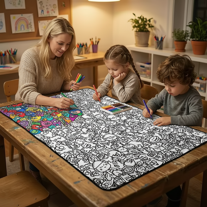 ColorFun – Créatif et éducatif – Grande couverture à colorier
