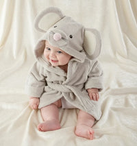 Thumbnail for CozyNest – Doux et absorbant – Peignoir avec motif animalier