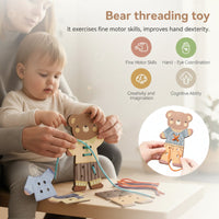 Thumbnail for ThreadBear – Adorable et éducatif – Jouet à enfiler Montessori Ours