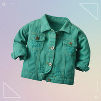 Thumbnail for Candy Color Veste en jean – Veste en jean légère pour enfants
