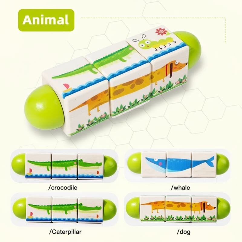 WoodiTurn – Éducatif et amusant – Puzzle rotatif