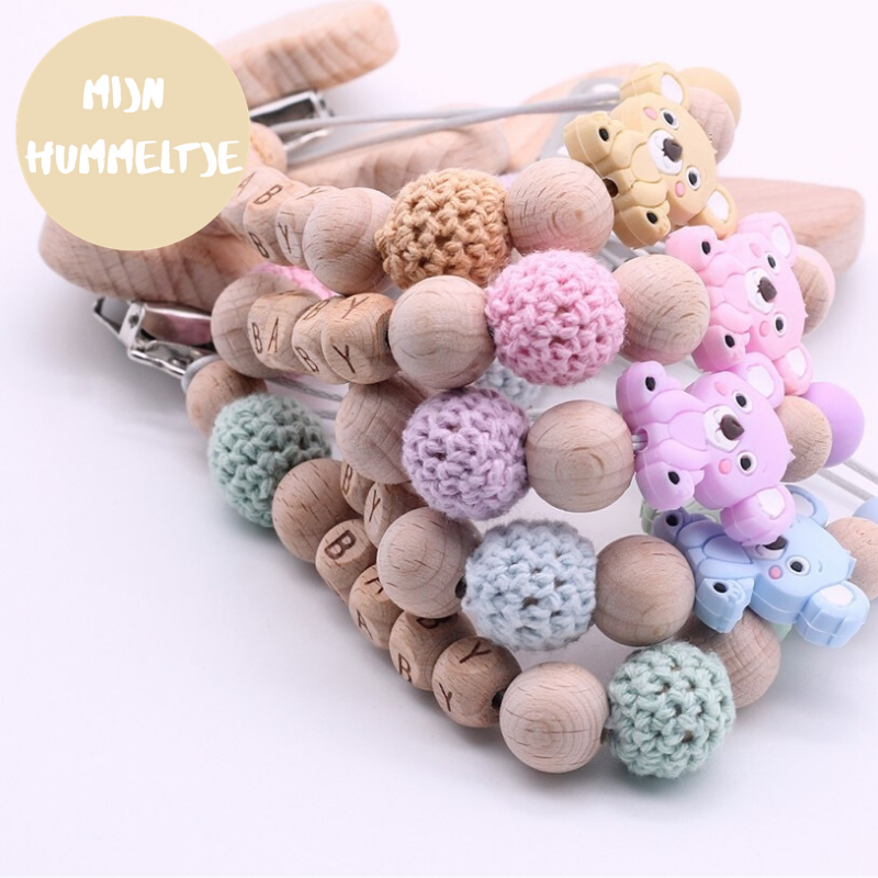Woods™ - Collier Tétine - 'Koala' en bois de hêtre