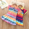 RainbowBabe – Frais et coloré – Robe polo pour enfant