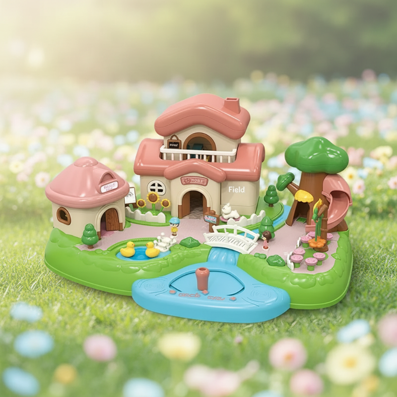 Magnetic Princess Castle – Créatif et magique – Ensemble de jeu « Maison de poupées magnétique »
