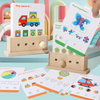 BrainyKids – Logique & Amusant – Jeu de cartes éducatif en bois