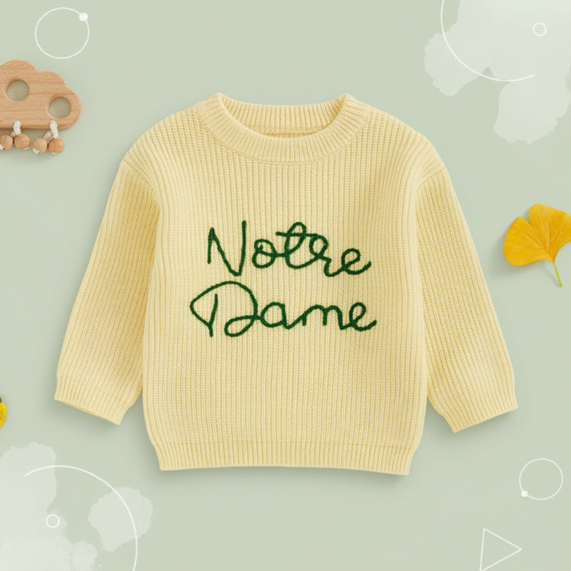 WarmWeave – Confortable et ludique – Pull « Notre Dame »