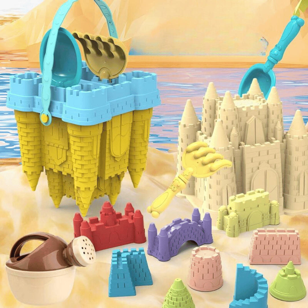 Beach Castle Play Set™  - Amusement Garanti à la Plage ! - Jeu de Château de Sable