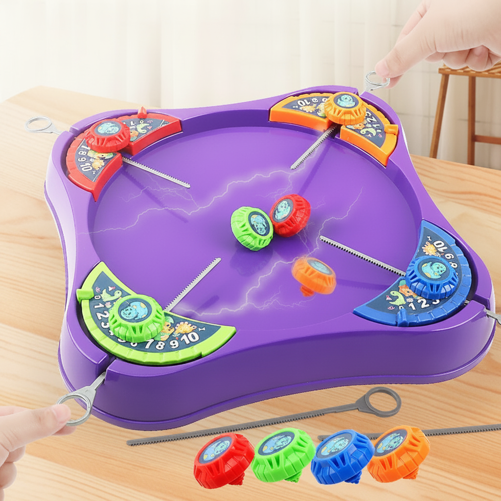 SpinArena – Actif & Interactif – Kit de jeu « Toupie à cordon »