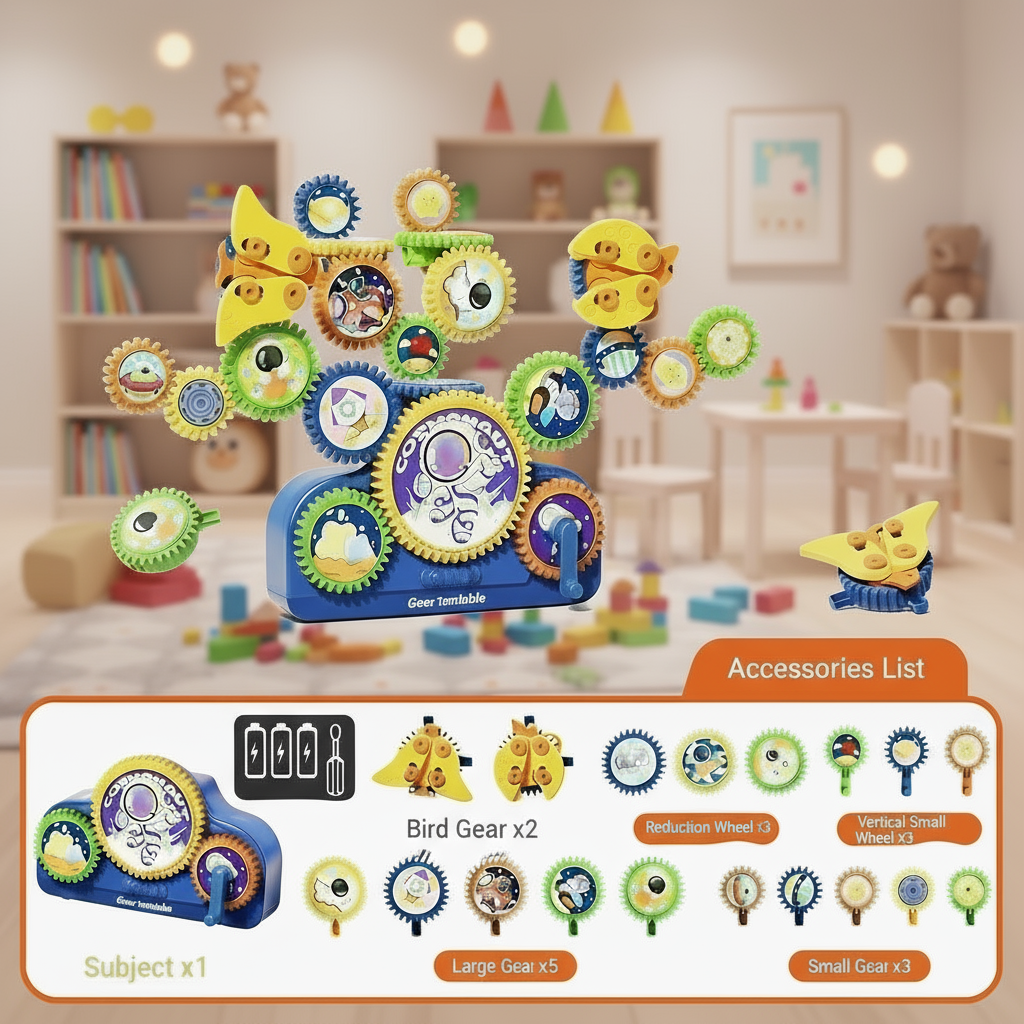 SmartGears – Éducatif et amusant – Jeu de roues dentées électriques 3D