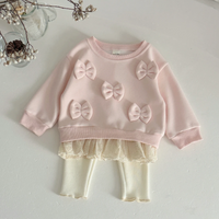 Thumbnail for LittleAngel – Doux et élégant – Ensemble pour bébé comprenant un pull et un pantalon élastiqué