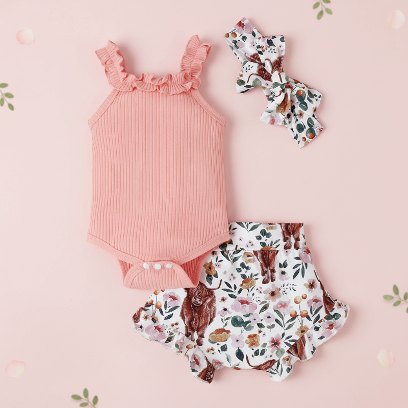 Baby Girl Summer Outfit – Mignon et léger – Ensemble pour bébé