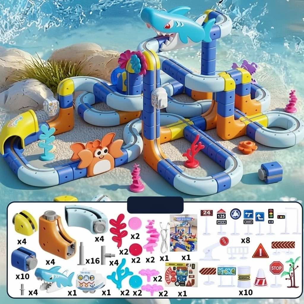 SharkRail – Ludique et interactif – Circuit de train électrique