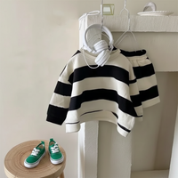 Thumbnail for LittleStyle – Doux et confortable – Ensemble « Comfy » en coton rayé
