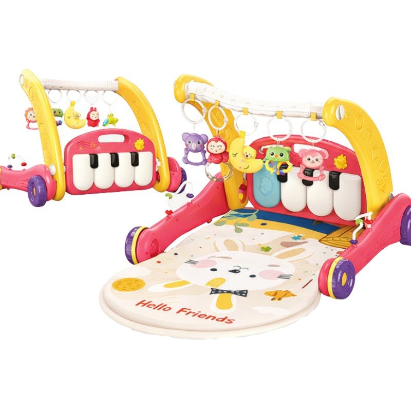 Step & Play – Interactif et sécurisé – Trotteur et baby gym 3 en 1