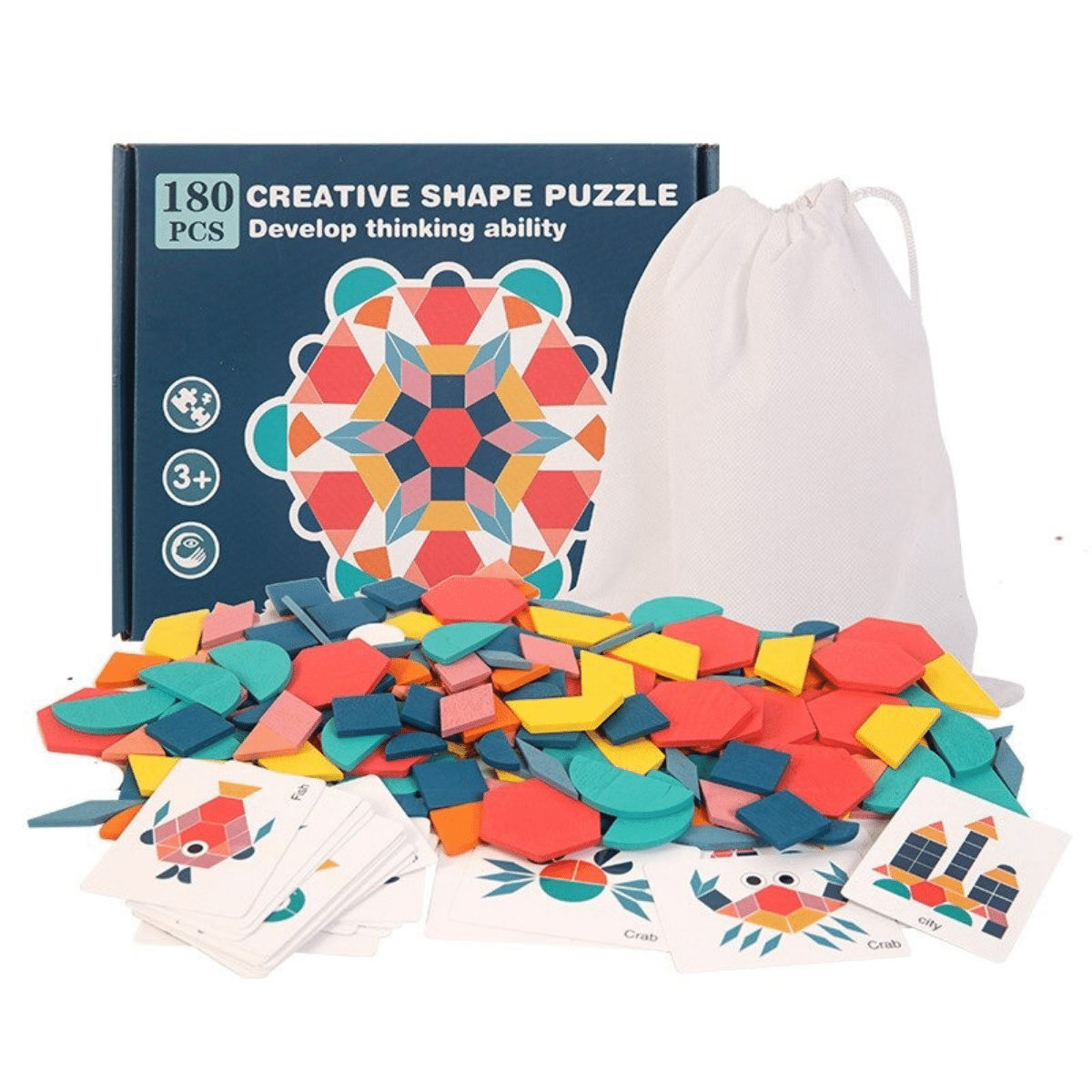 Woods™ - Développer la créativité - Puzzle de formes géométriques