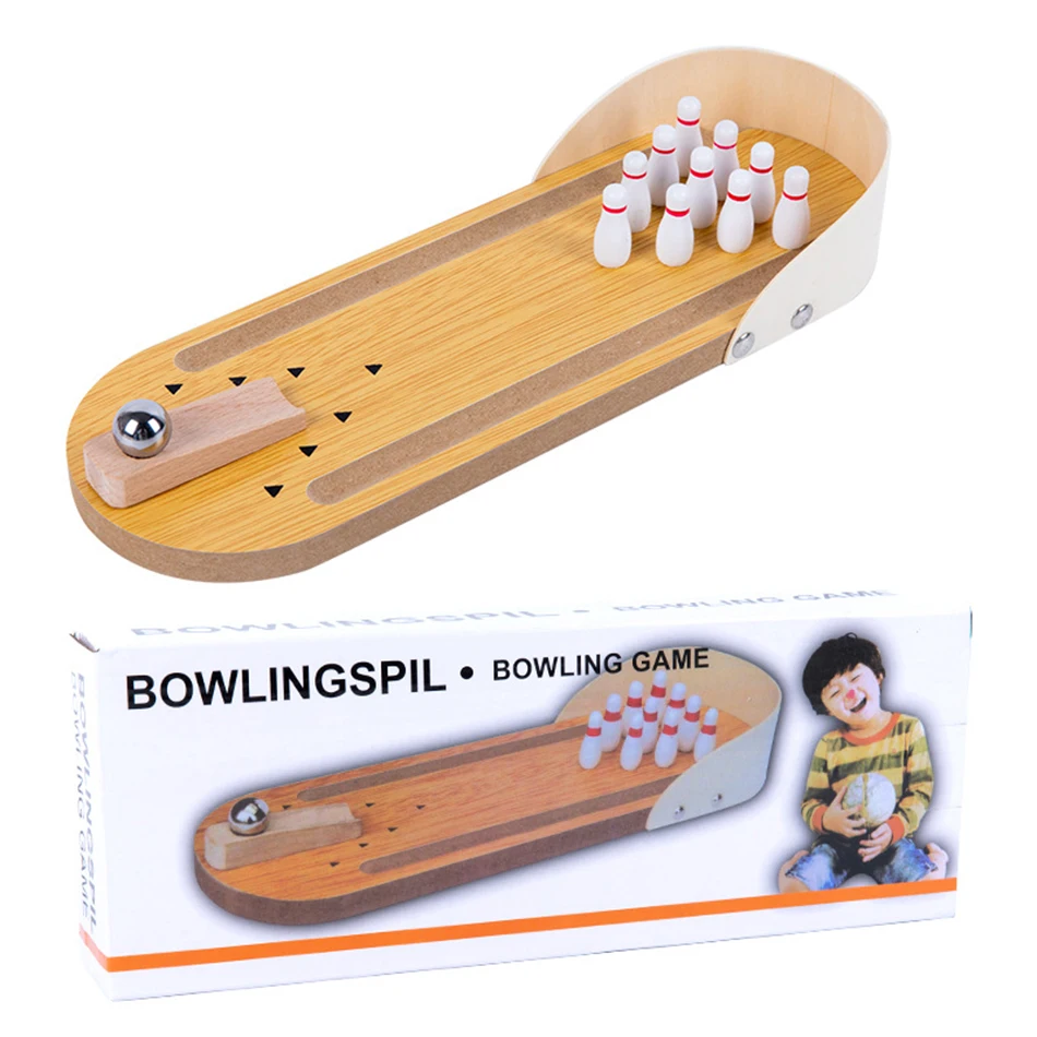 MiniStrike – Convivial et interactif – Jeu de bowling sur table en bois