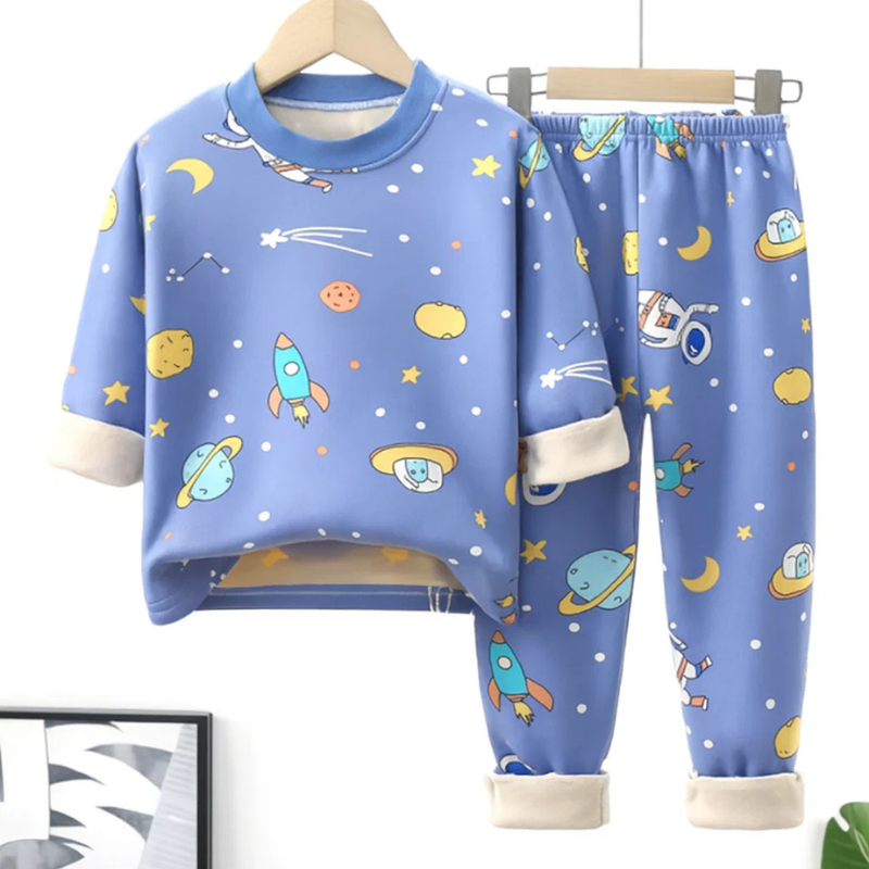 Mini Fashion™ - Design Cartoon Doux et Confortable - Pyjama Polaire Enfant