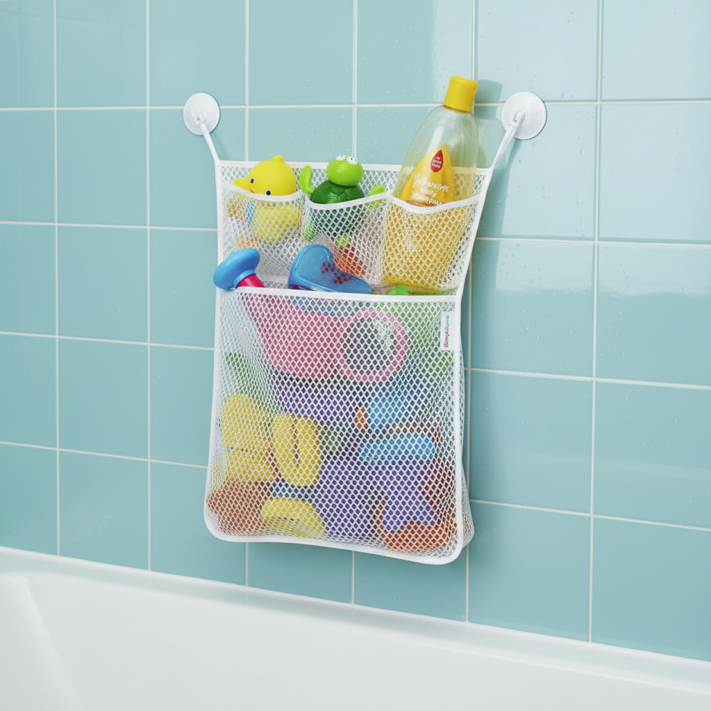 TubyTidy – Sans moisissure et spacieux – Filet de rangement pour jouets de bain
