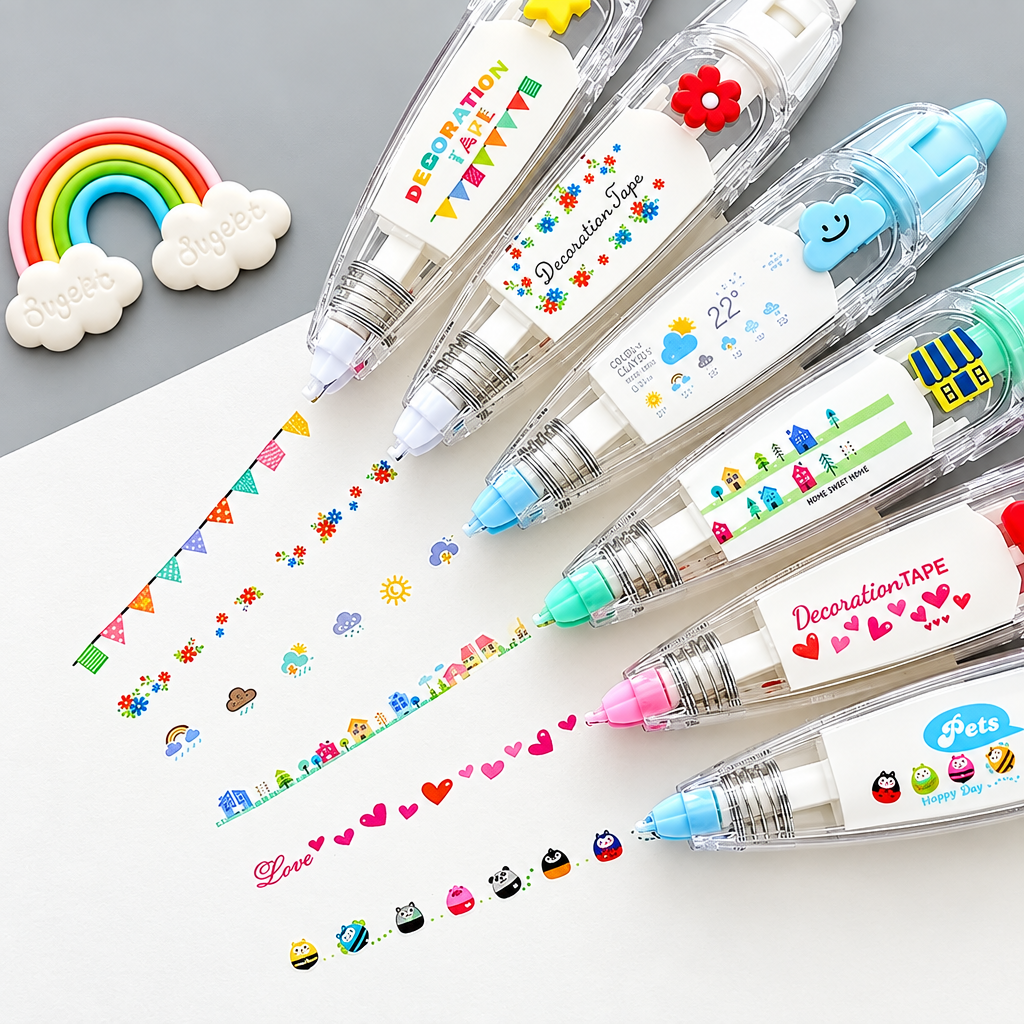 DoodleTape – Rouleau de ruban décoratif pour le journaling et les loisirs créatifs