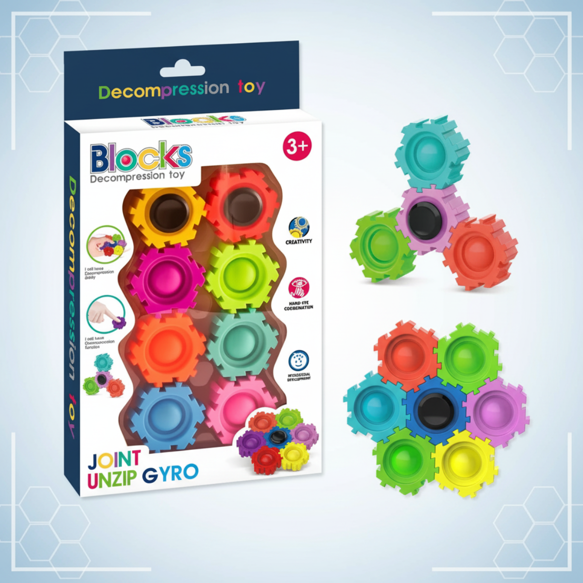 GearSpin – Éducatif et interactif – Jouets anti-stress