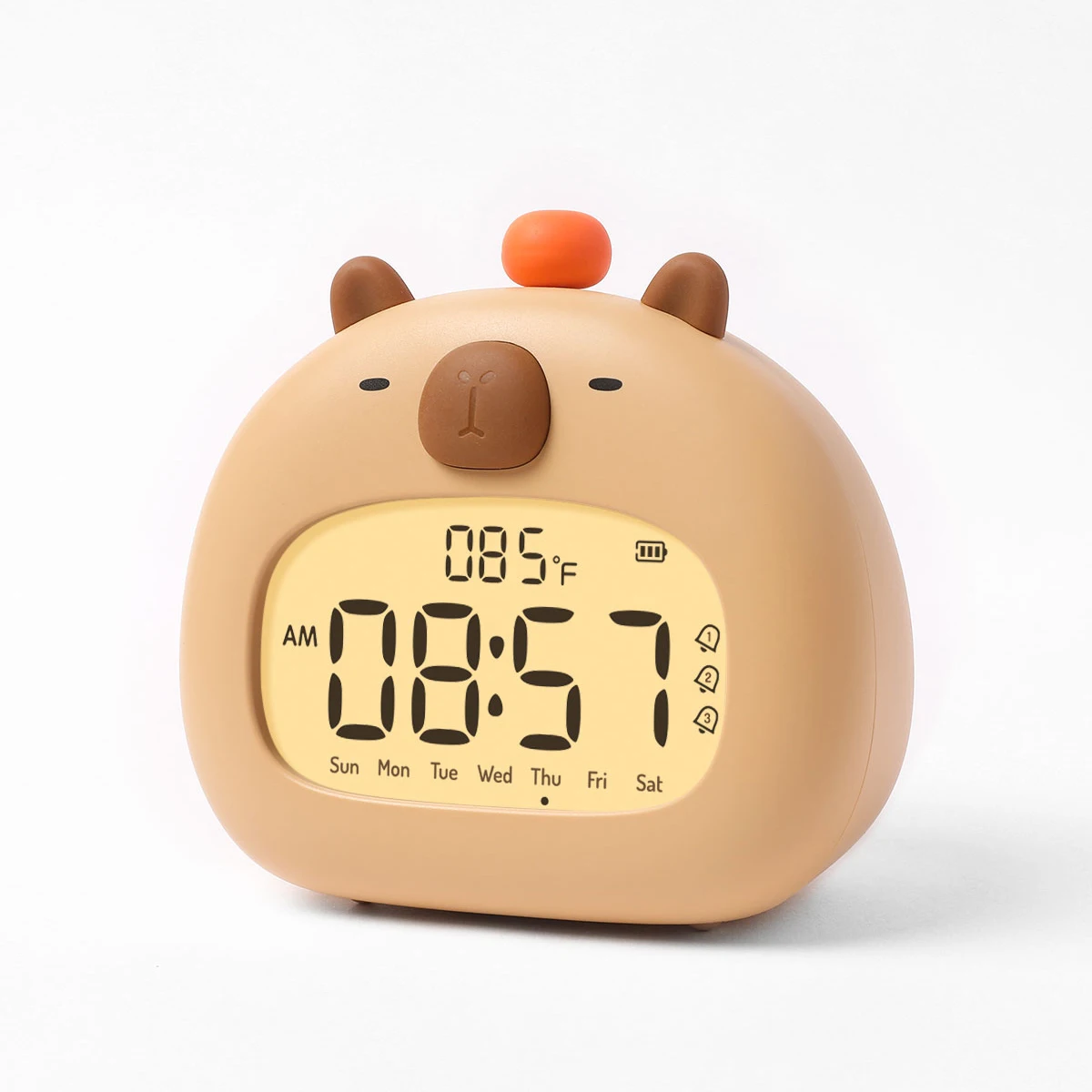 CappyClock – Mignon et polyvalent – Réveil numérique pour enfants avec veilleuse
