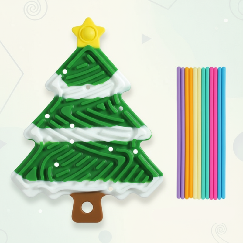 FidgetFrost – Ludique et doux – Tableau d'activités en silicone