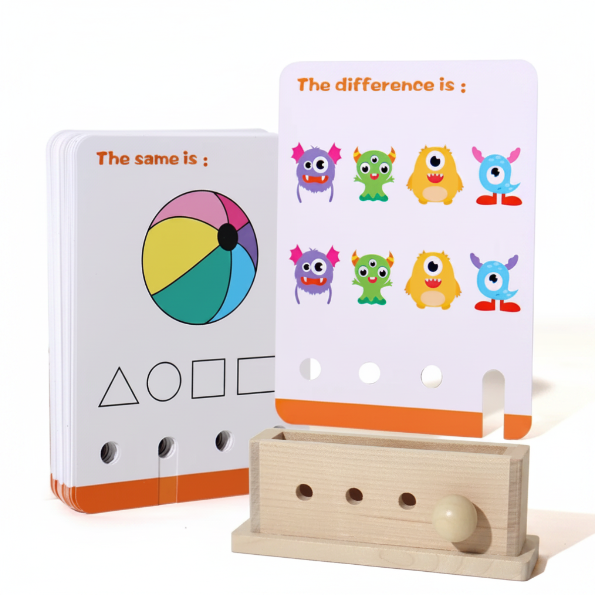 BrainyKids – Logique & Amusant – Jeu de cartes éducatif en bois