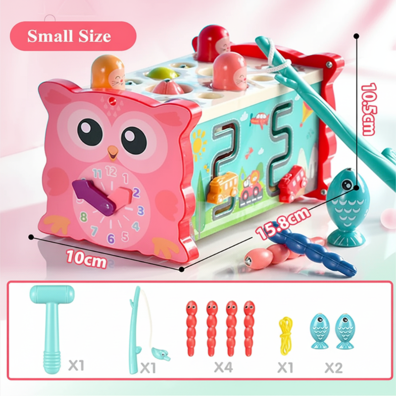Montessori Hammering Toy – Motricité et apprentissage – Set de jeu 8 en 1