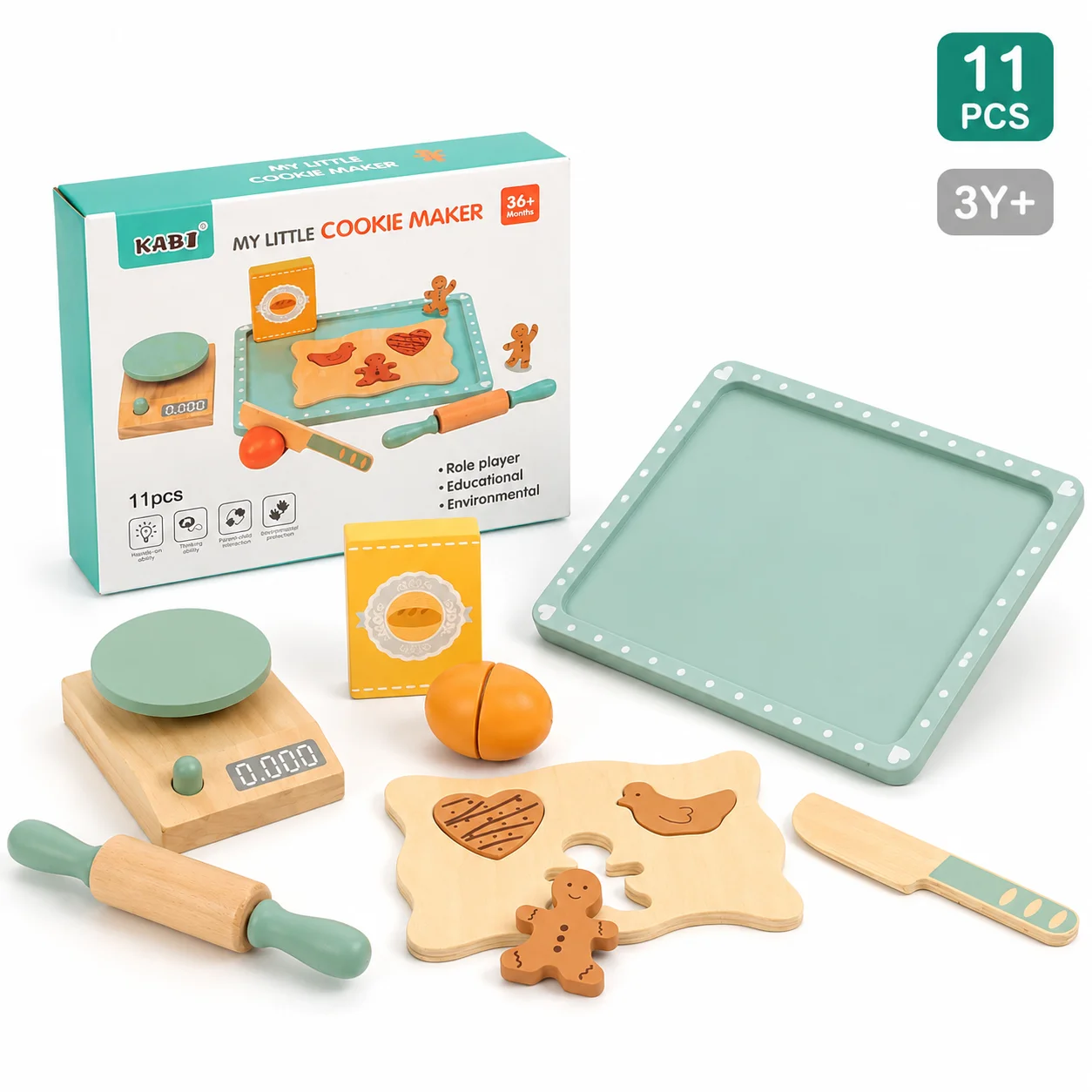 BakeBuddy – Créatif et éducatif – Kit de pâtisserie en bois