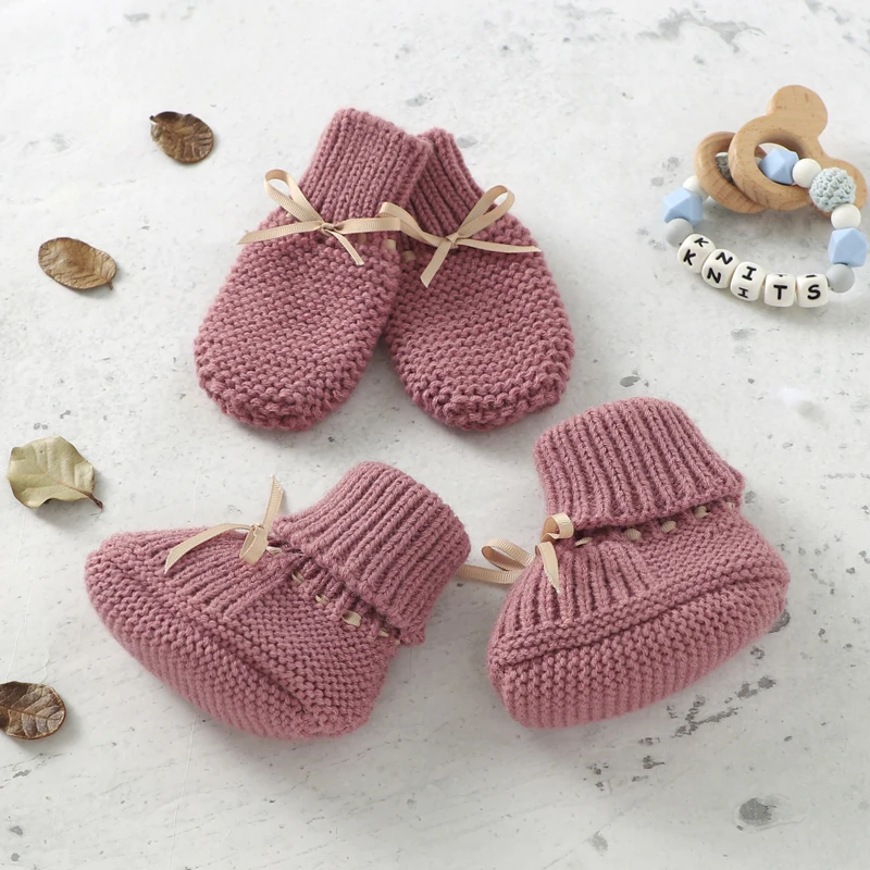 Booties & Mittens – Doux et chaud – Ensemble gants et chaussons