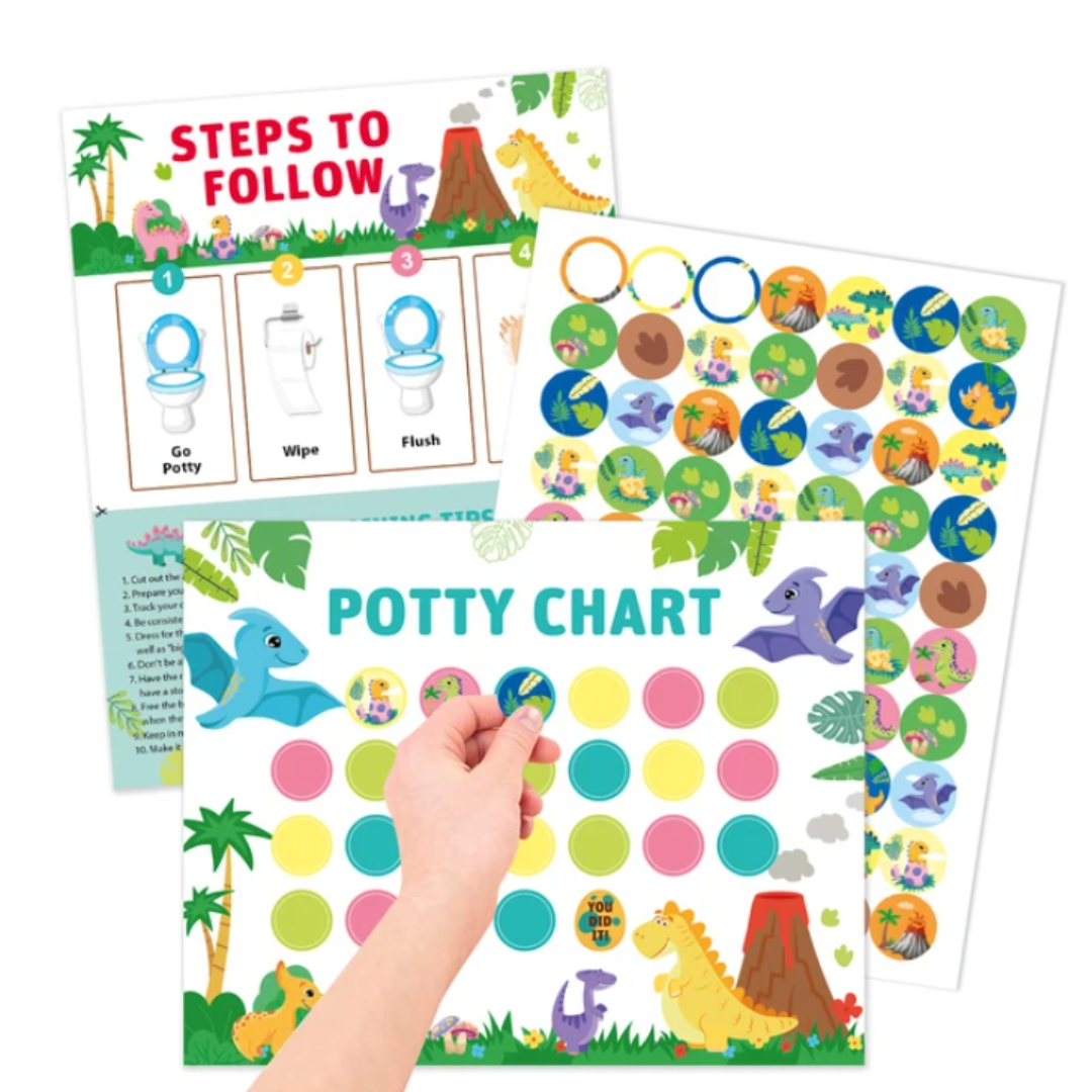 Potty Training – Ludique et motivant - carte d'apprentissage de la propreté avec autocollants