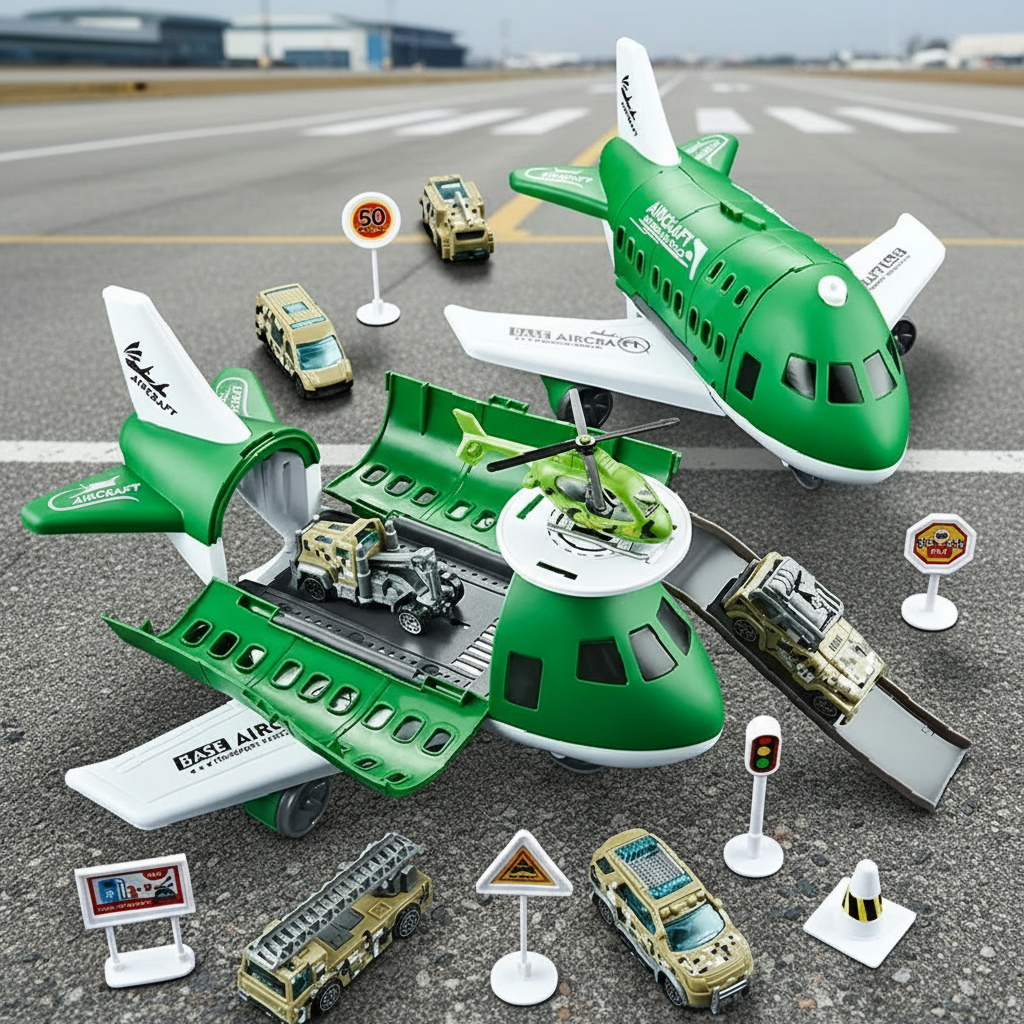 MiniAirBase – Interactif et éducatif – Set de jeu aéroport avec véhicules