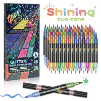 Thumbnail for ArtShine – Coloré et pétillant – Coffret de feutres pailletés et lumineux double face