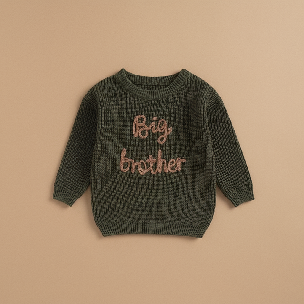 MiniTrend – Confortable et moderne – Pull pour enfant avec « Big Brother »