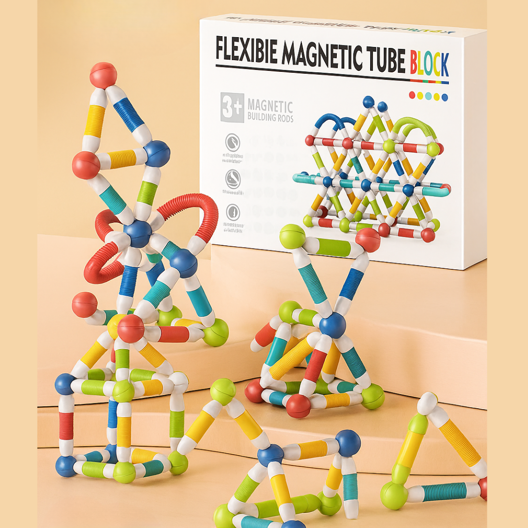 Magnetic Sticks - Construction sans fin - Bâtons magnétiques flexibles