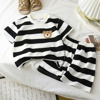 Thumbnail for Kids Stripe Outfit – Tendance et confort – Tenue d'été pour enfants