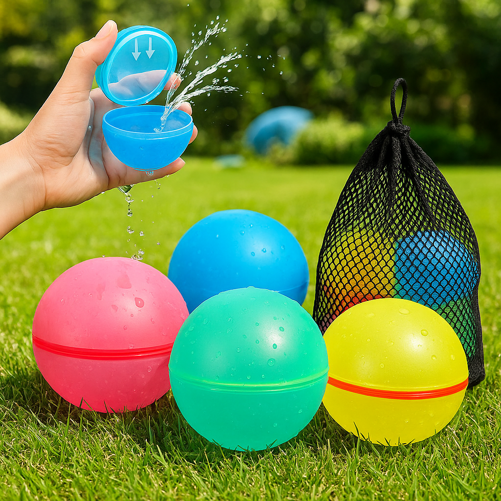 Reusable Water Balloons™ - Jeu d'eau rafraîchissant - Ballons d'eau réutilisables