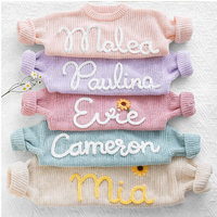 Thumbnail for TinyStitch – Pull tricoté personnalisé avec prénom pour enfants