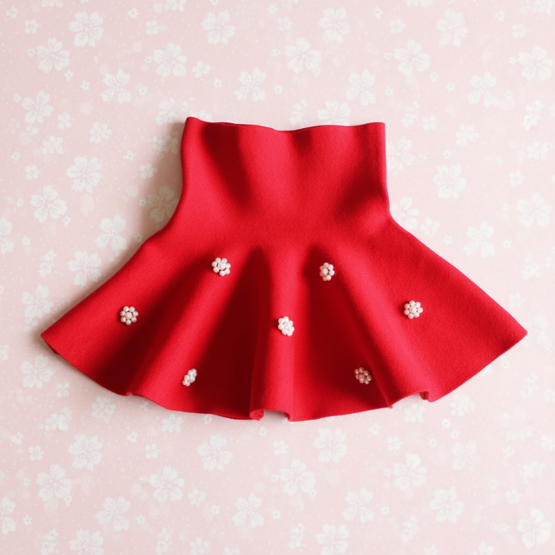 Girls Knitted Skirt – Confort et style – Jupe pour enfant