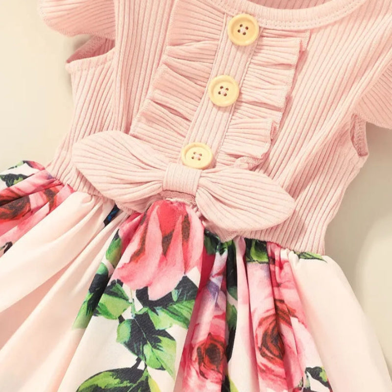 Garden Dress – Été & Fraîcheur – Robe à fleurs pour filles