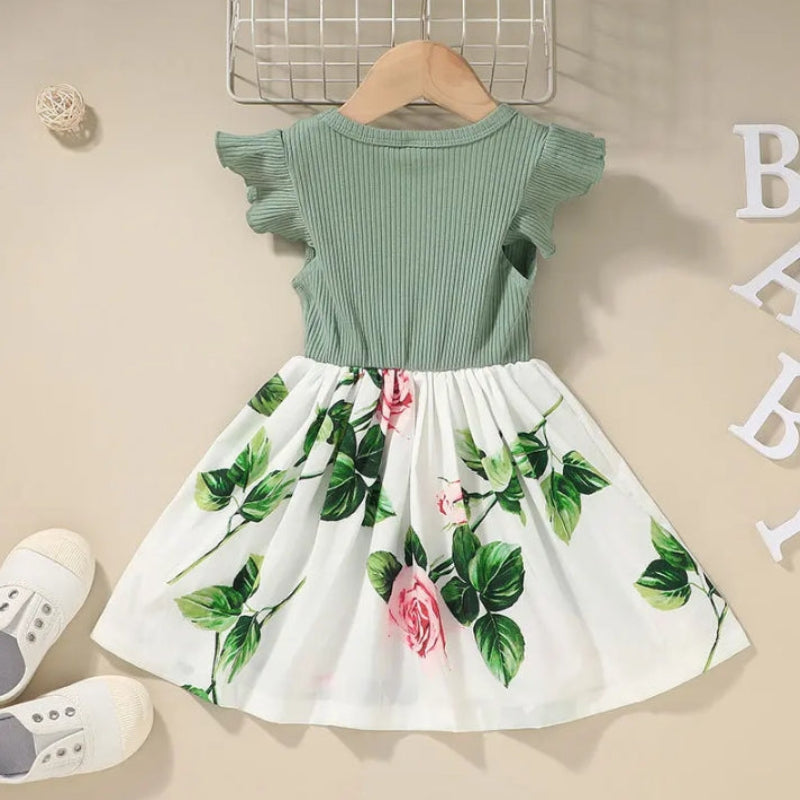 Garden Dress – Été & Fraîcheur – Robe à fleurs pour filles