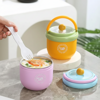 Thumbnail for MealMate – Pratique et isolant – Bol à déjeuner en acier inoxydable avec cuillère