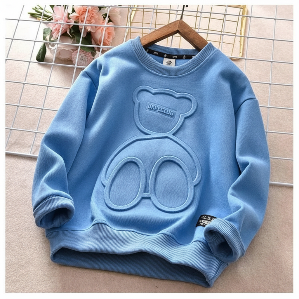 LittleCloud – Confortable et douillet – Pull avec motif d'ours en 3D