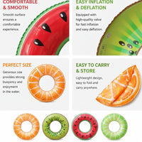 Thumbnail for SunSplash – Tropical et confortable – Bouée en forme de fruit tropical