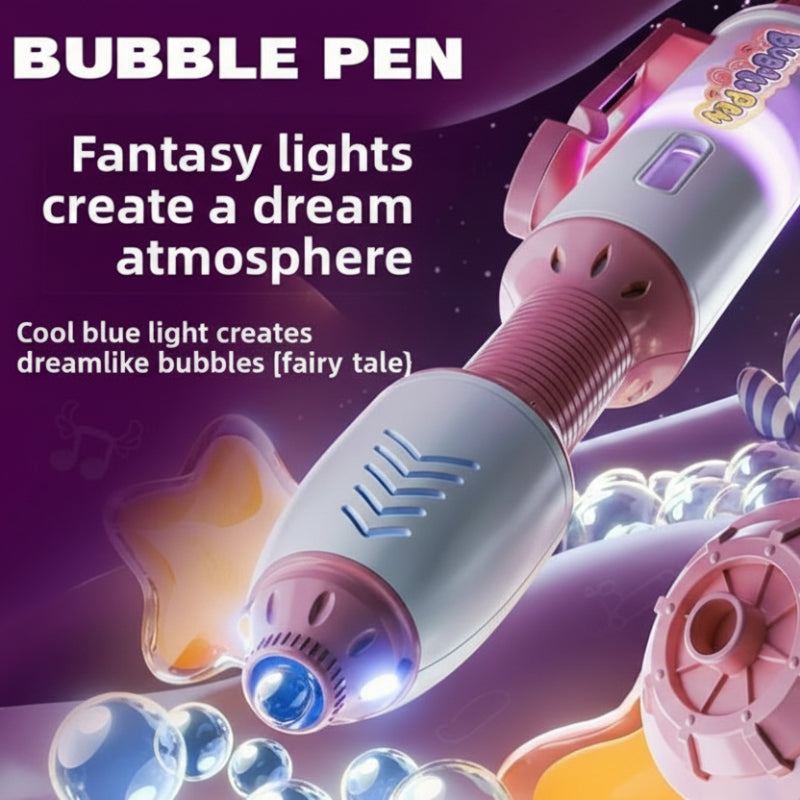 Fun Bubble Maker Pen – Ludique et éducatif – Stylo à bulles