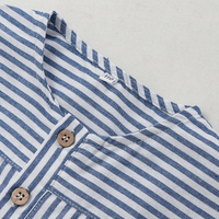 Thumbnail for LittleClassic – Élégant et confortable – Chemise en lin pour garçon avec boutons décoratifs