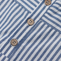Thumbnail for LittleClassic – Élégant et confortable – Chemise en lin pour garçon avec boutons décoratifs